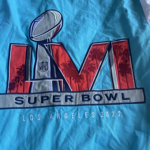 NFL Superbowl Jacket Adult Small Embroidered Patches Football Snap Front Varsity - Picture 4 of 15